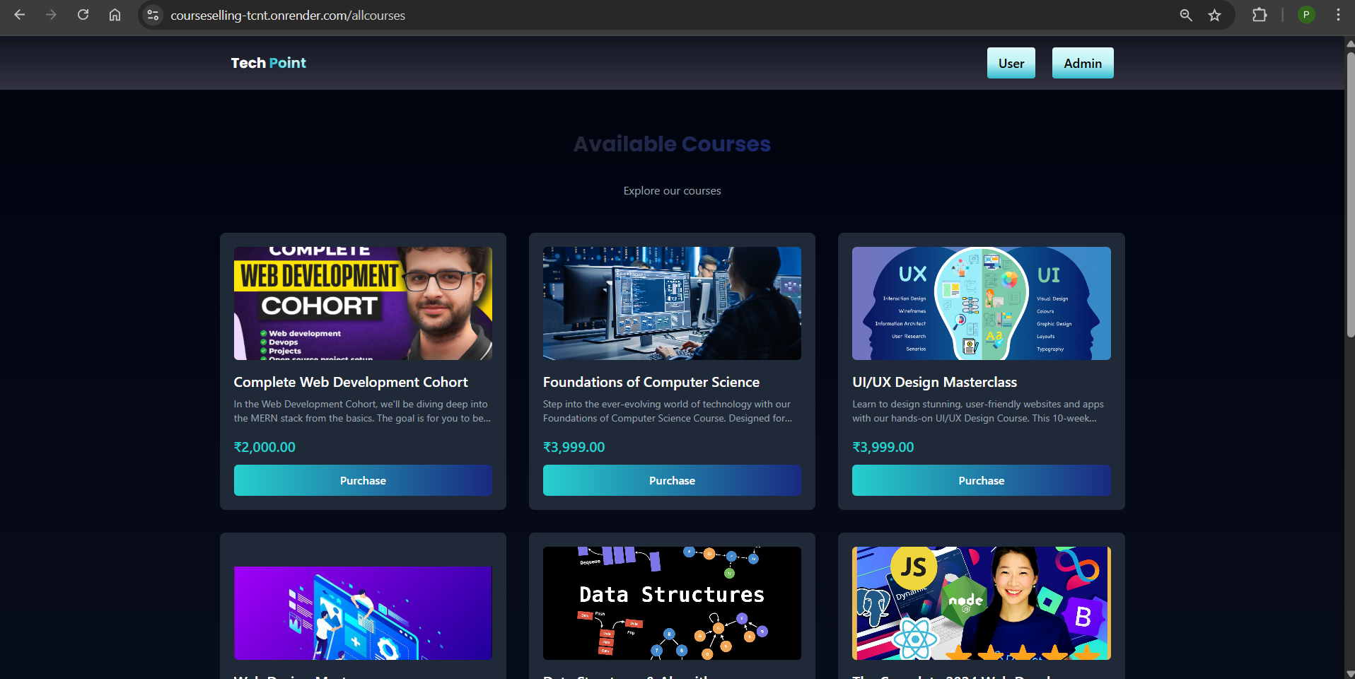 Course Selling Application